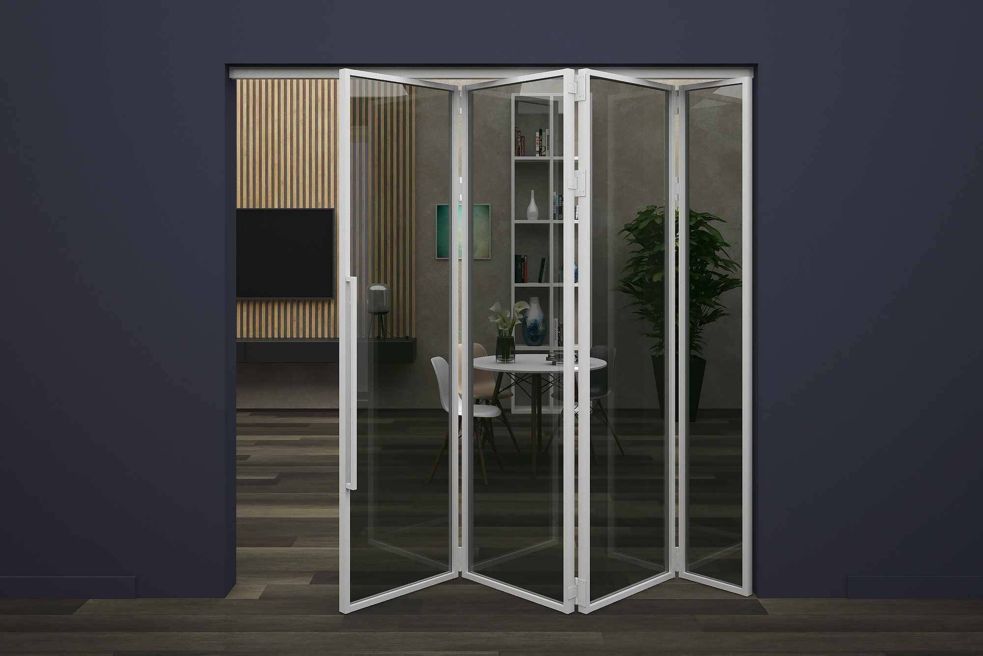 Гармошка 4 створки 2 излома